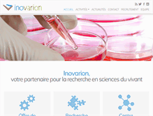 Tablet Screenshot of inovarion.com